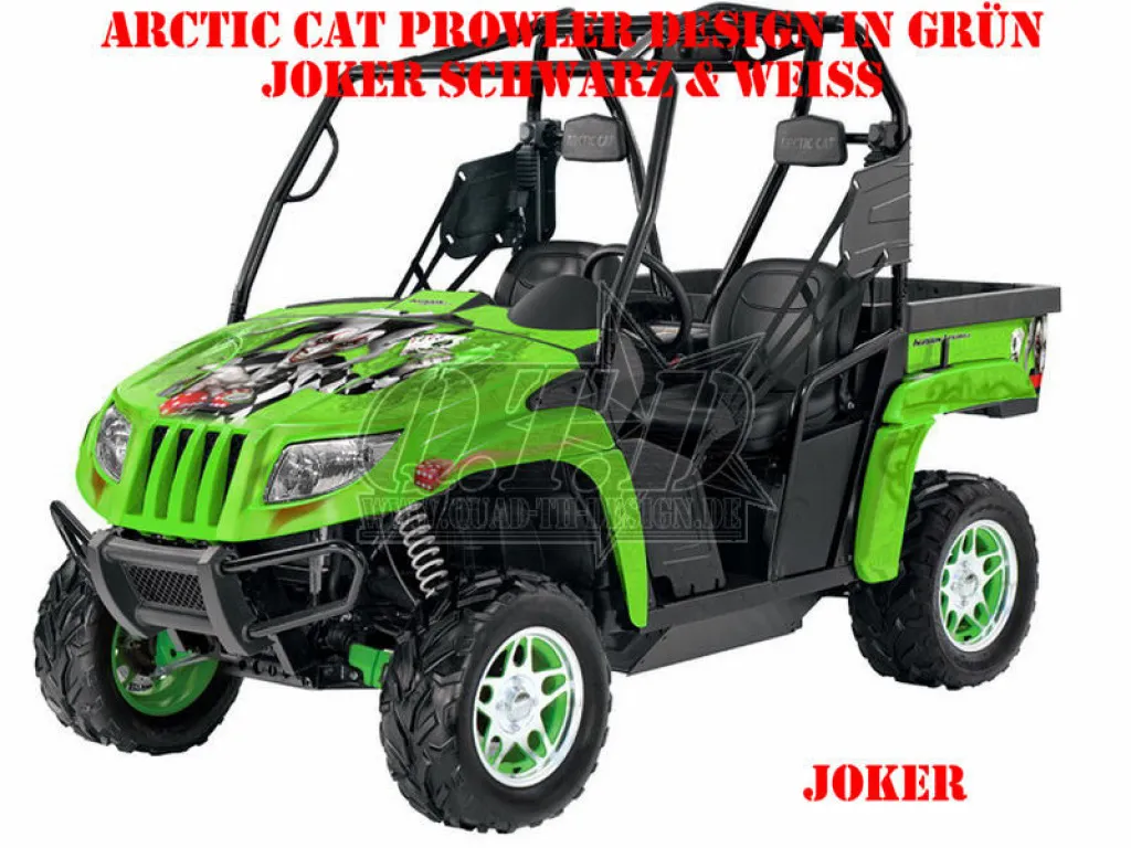 Joker Background Green, Joker color black-White for Arctic Cat Prowler / Prowler XP HD